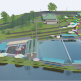 Render design of Lake Talbot Water Park