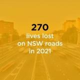 270 lives lost on NSW roads in 2021