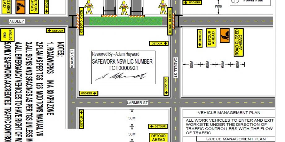 Audley St detour