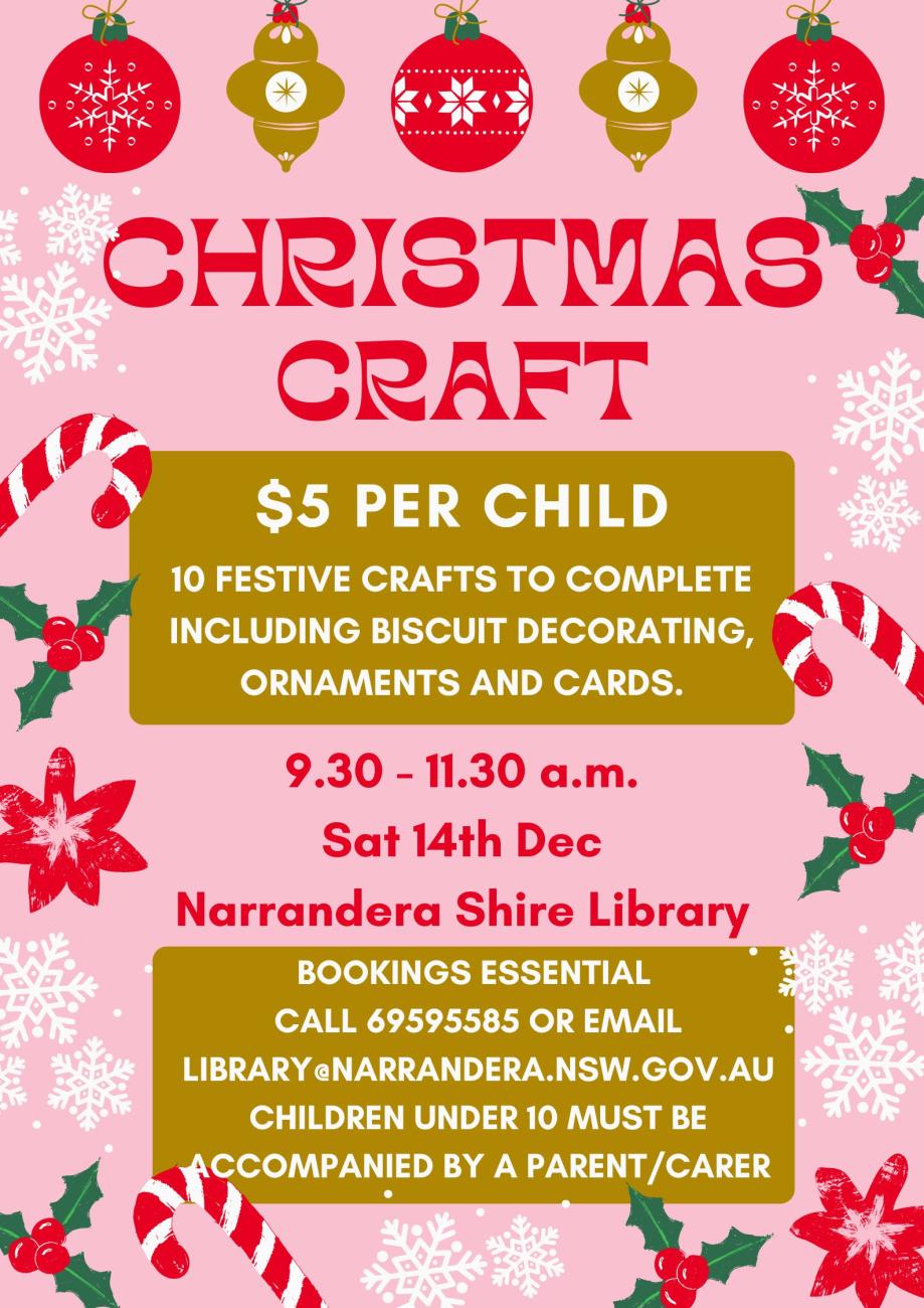 Christmas Crafts at the Library