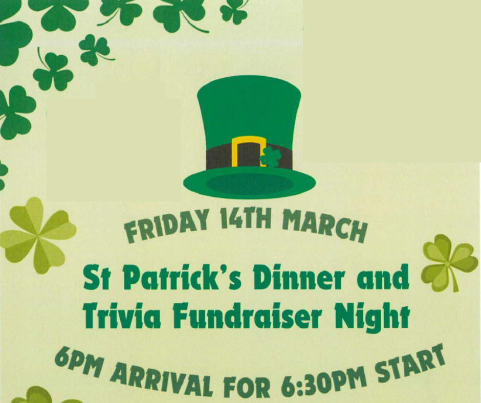 St Patrick's Dinner and Trivia Fundraiser Night