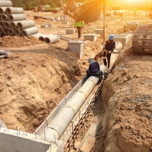 Sewer System Construction